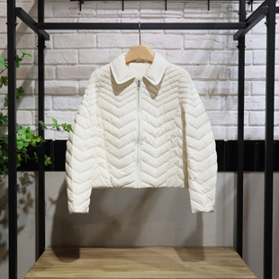 BOCASSIS2026冬季新款轻薄长袖短款羽绒服女B5129712专柜