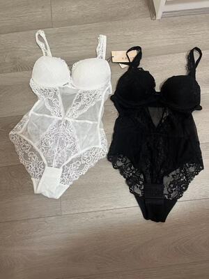 EBLIN蕾丝性感修身塑身连体衣