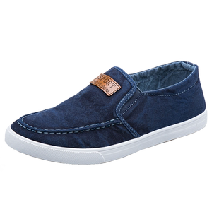 2026春夏男鞋男士百搭潮透气老北京一脚蹬运动休闲懒人鞋工作板鞋