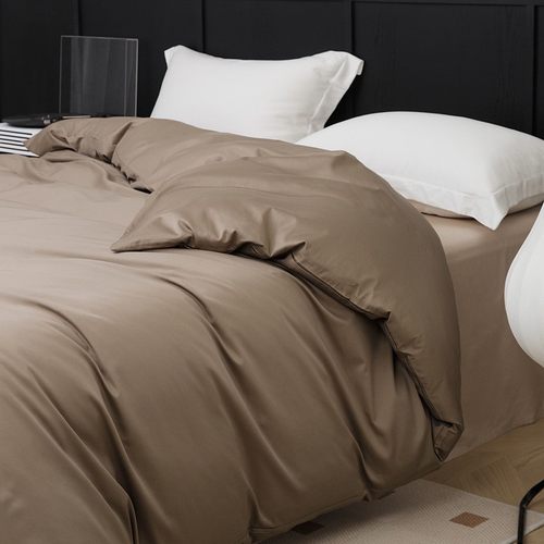 高档180S长绒棉四季款全棉纯色简约床单枕套床笠纯棉被套单品单卖