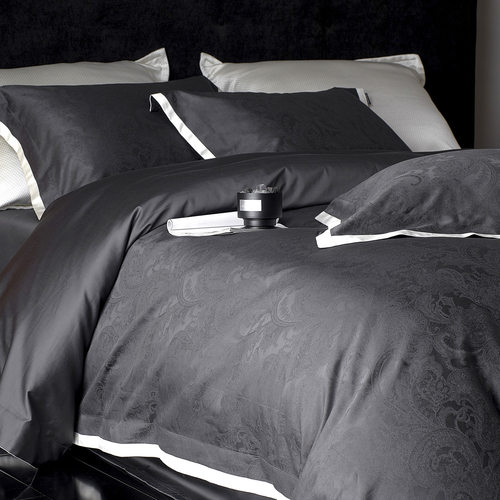 轻奢高级感主卧室100S长绒棉纯棉床上四件套四季通用床单被套床品