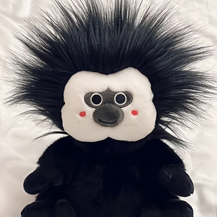 潦草炸毛长发杜杜南京红山动物园文创大头发量长毛杜杜毛绒玩具偶