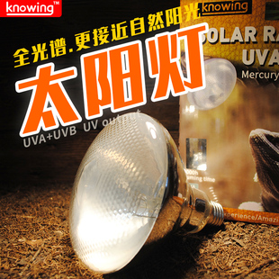 knowing诺茵爬虫灯全光谱太阳灯UVA+UVB紫外线陆龟鬃狮蜥晒背灯