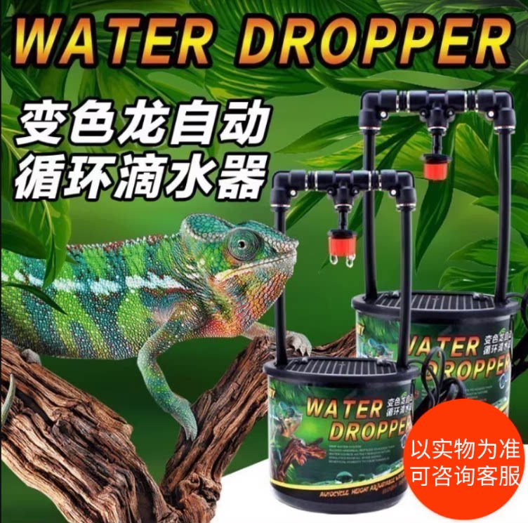 爬宠新品变色龙自动饮水器循环系爬宠清洁及日用品