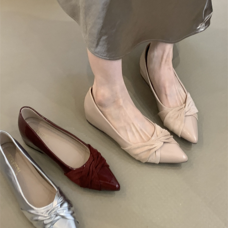 气质温柔仙女风浅口内增高晚晚鞋