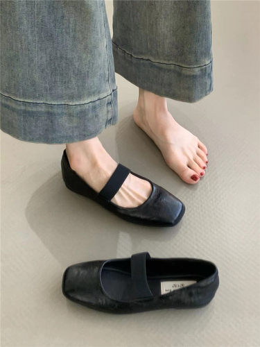 气质百搭配裙子浅口软底晚晚鞋
