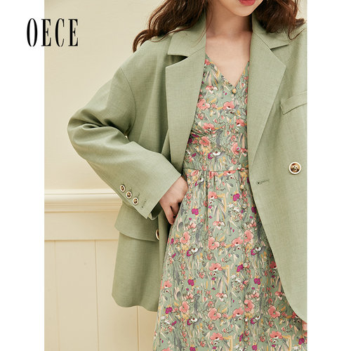 Oece女装复古英伦气质炸街春秋