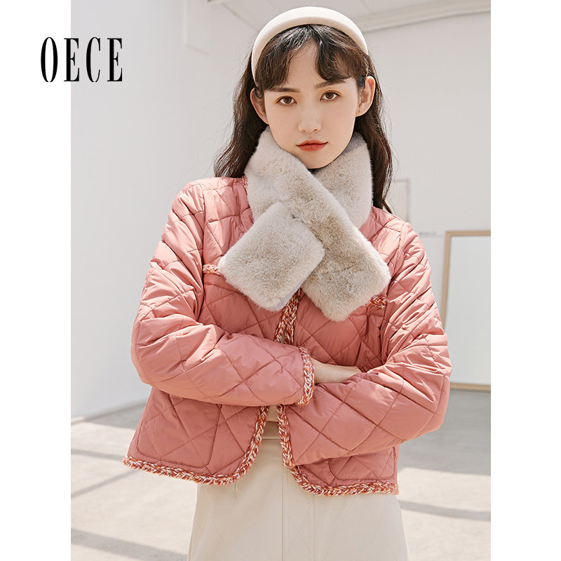Oece香风复古显白御寒短款棉服