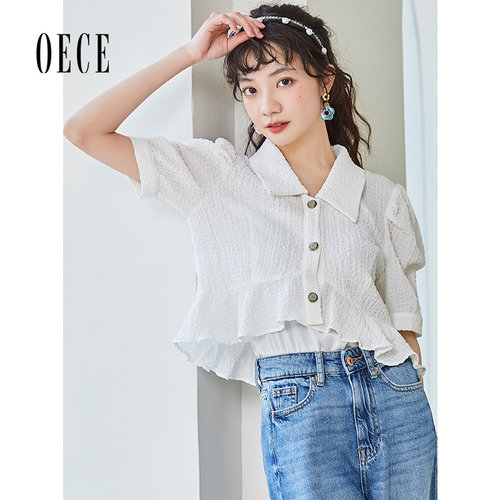 oece设计感小众新款法式气质衬衫