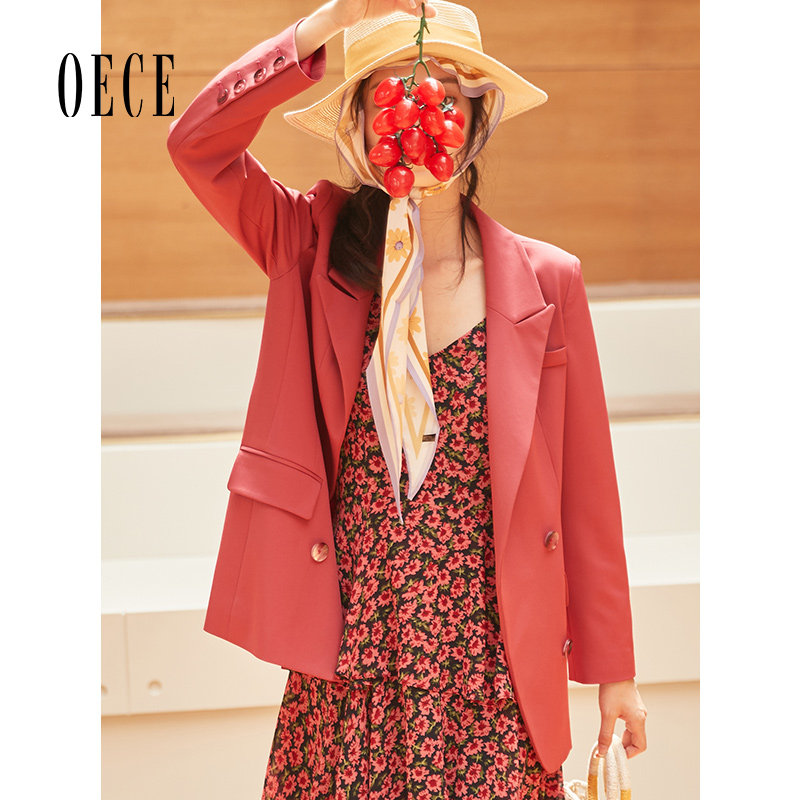 oece2021气场复古英伦百搭小西装