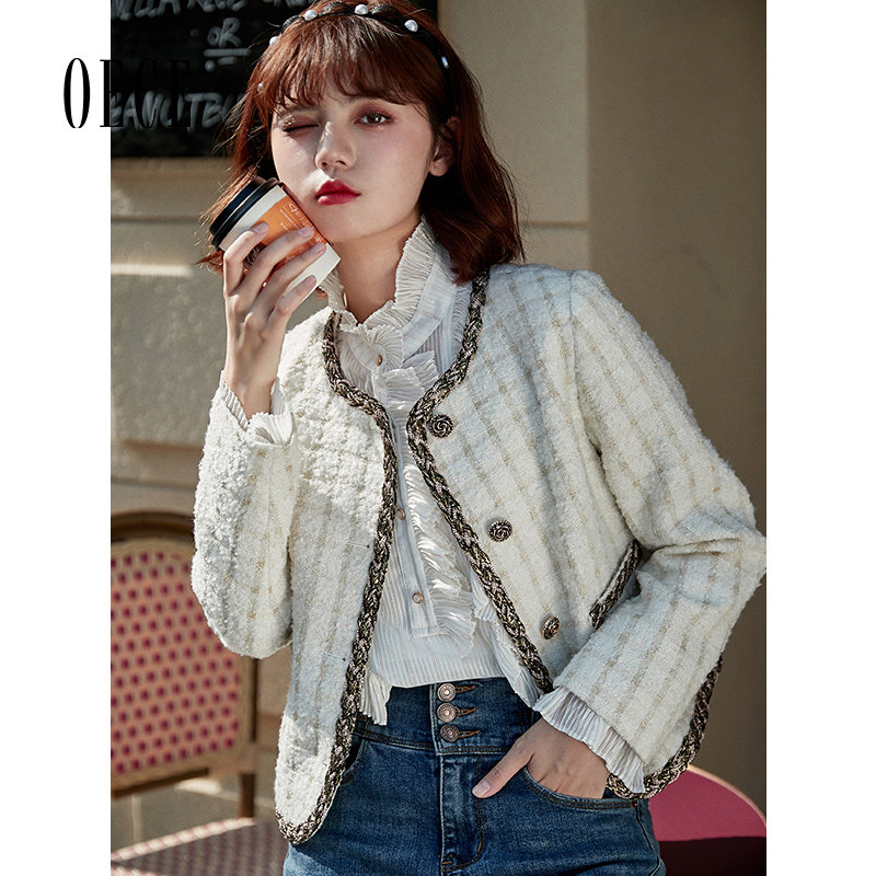 oece新款法式复古风优雅小外套