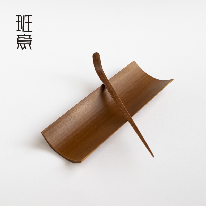 茶则竹禅意全手工日式复古天然竹制茶勺茶夹功夫茶道配件三件套