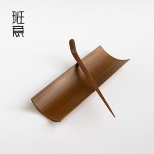 茶则竹禅意全手工日式复古天然竹制茶勺茶夹功夫茶道配件三件套