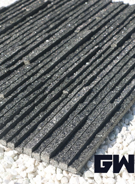 GWN冈瓦纳 电视背景墙文化石黑色 流水石 花园水幕墙水池天然石材