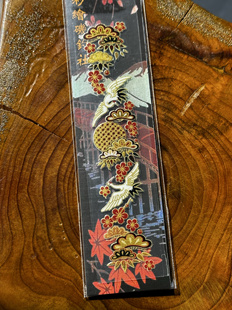 鱼竿贴纸矶钓竿贴纸台钓竿贴纸沙金贴纸鱼具贴纸大小12.5x2.5厘米