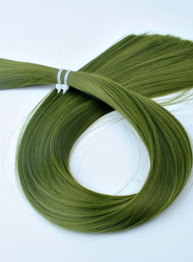 彩色接发挑染闷青色无痕手钩彩丝接头发仿真假发散发丝水晶接发束