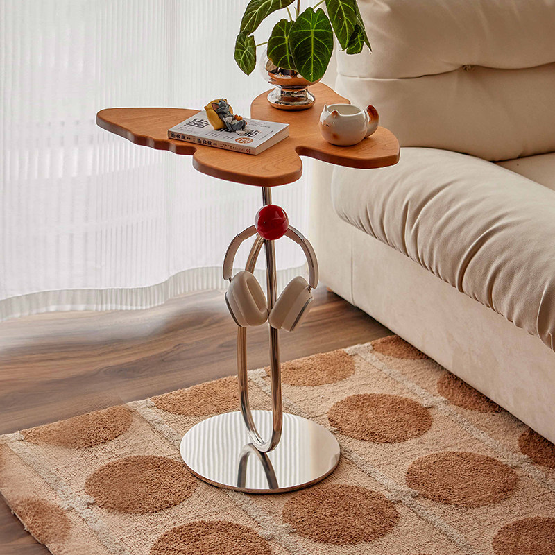 樱桃木蝴蝶边几实木现代小户型小边桌可移动床头边柜沙发边几角几,住宅家具,角几/边几,淘宝优惠券,粉丝福利购,淘宝优惠卷