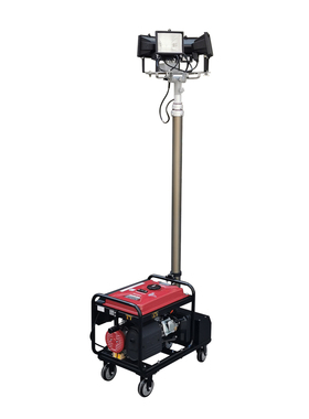 钜豪 JH-WJ880A-G 4×500W 全方位自动升降工作灯 黑色+红色