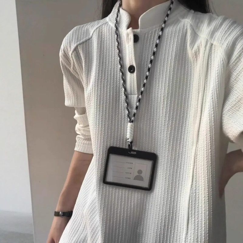 衫情侣白色肌理亨利领olo秋季衫