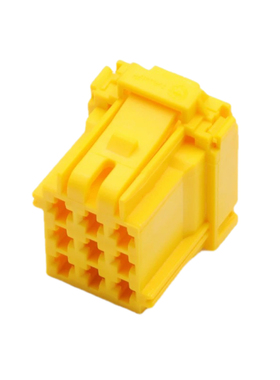 8-968971-1汽车连接器9孔黄色母端插头线束接插件DJ7092YA-2.8-21