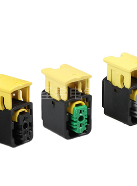 TE1418448-2汽车传感器防水连接器1-1418448-2接插件2孔绿色灰色