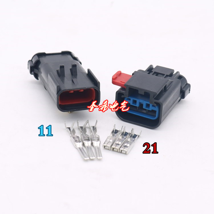 汽车防水连接器 接插件 公母对接插头 3线护套DJ7036Y-2.8-11/21