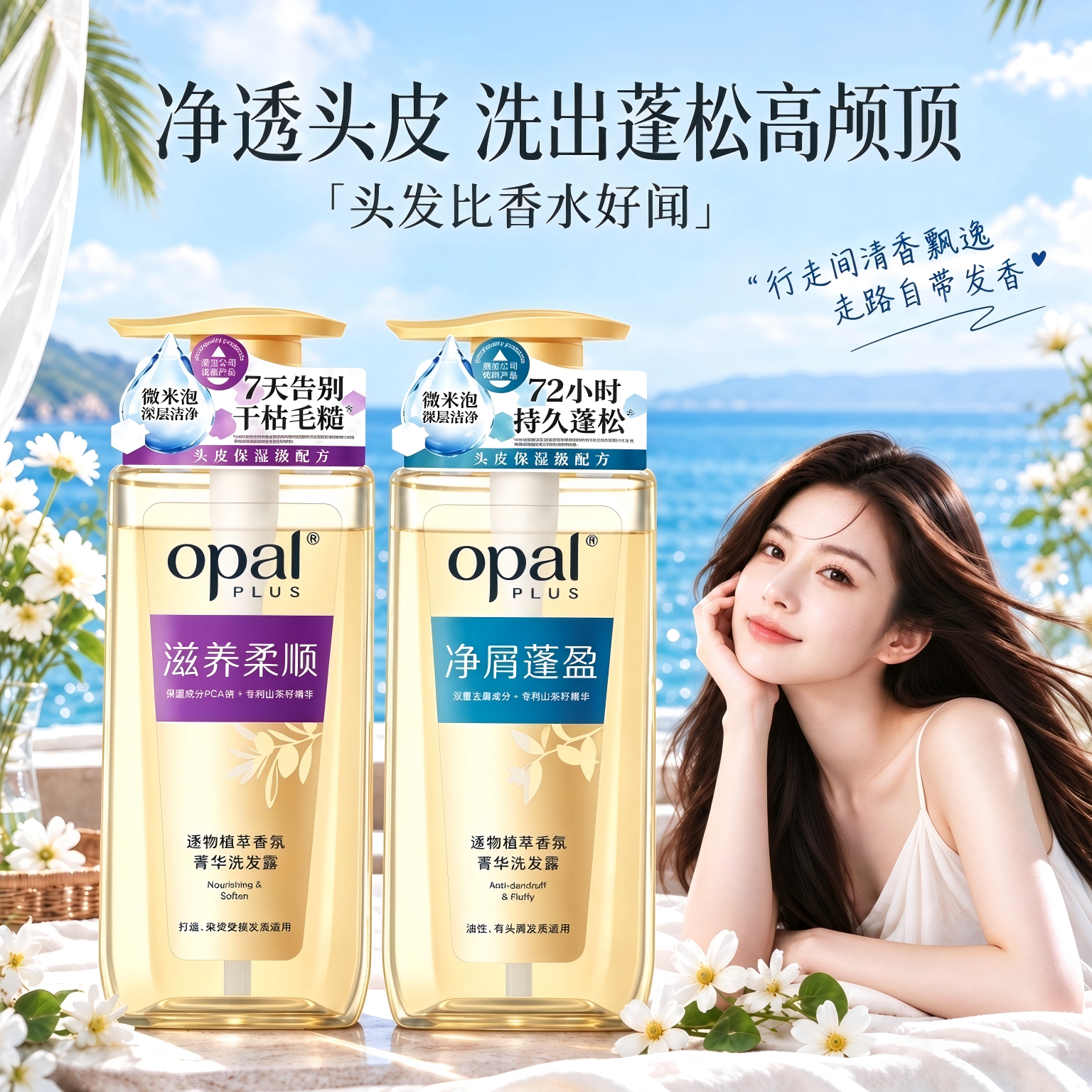 澳宝opalplus植萃香氛菁华洗发露