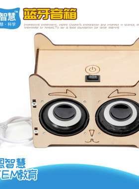 木质蓝牙音响diy手工材料包