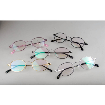 小圆框纯钛全框防蓝光镜框