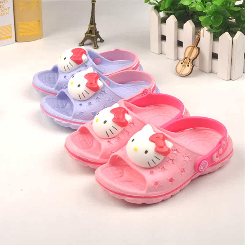 Chaussons enfants en autre HELLOKITTY pour été - semelle autre - Ref 1013857 Image 4