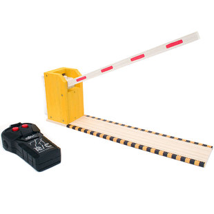 儿童遥控拦车杆玩具停车场小区车库收费站升降杆栏杆车道闸门涂色