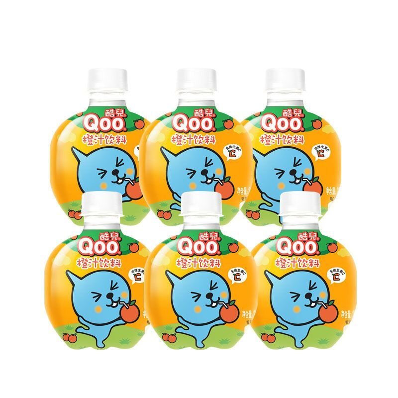 可口可乐酷儿橙子汁260ML*6瓶迷你瓶装果味饮料