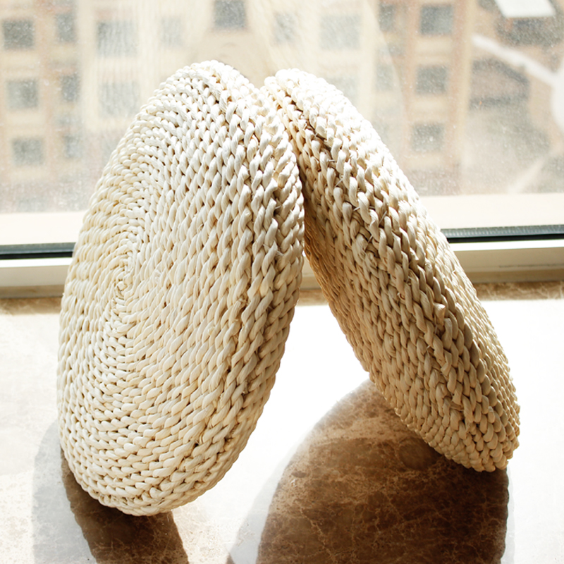 坐垫蒲团禅修圆形垫子日式草编