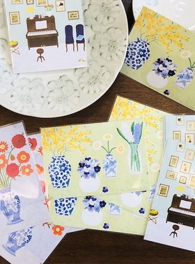 BLS本岸现货日本进口插画家Yoko Matsumoto日式插画明信片可爱