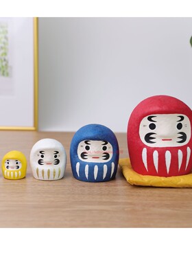 日本制和纸达摩手作套娃摆件