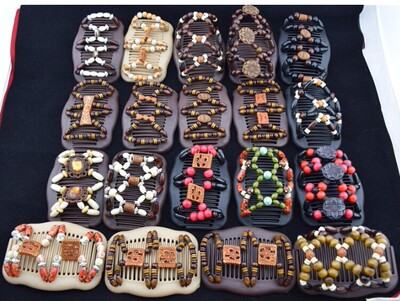 百变发梳木珠经典款发梳复古插梳