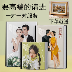 高端婚纱相册定制相册本制作毕业纪念册同水晶册婚礼跟拍水晶相册