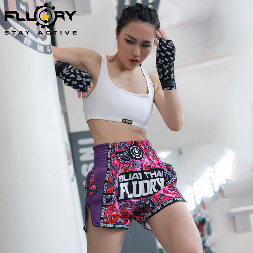 FLUORY火垒泰拳短裤儿童散打搏击