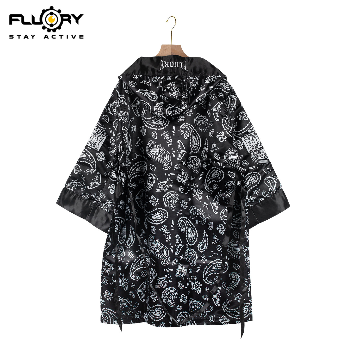 FLUORY拳击服装战袍睡衣泰拳supreme出场外套袍搏击披风斗篷男女