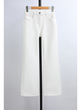 沈姐原单26春季新款韩国外贸IT品牌女装休闲直筒中高腰牛仔长裤子