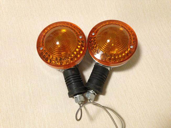 包邮古董个性摩托车复古转向灯转弯灯宽灯库存货6V雅马哈川崎本田