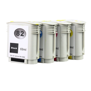 Ctrlp适用惠普82号墨盒 hp510墨盒HP500 800打印机815 820惠普CH565A黑色墨盒C4911A C4912A C4931A彩色墨盒