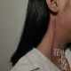 花臂少女TATTOO 231 黑红叉叉脖子锁骨线条原宿纹身贴刺青一张2组