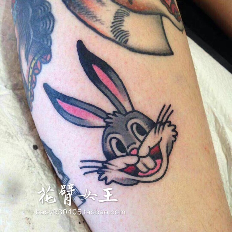 花臂少女TATTOO 103 卡通动漫兔原宿纹身贴  全场满20元包邮