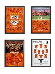 2021年山东泰山队夺冠全家幅相框球迷礼物体彩店足球球馆装饰