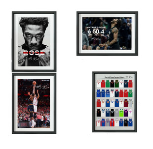 罗斯单场50分记录之夜相框 Derrick Rose照片墙 罗斯摆件球迷礼物