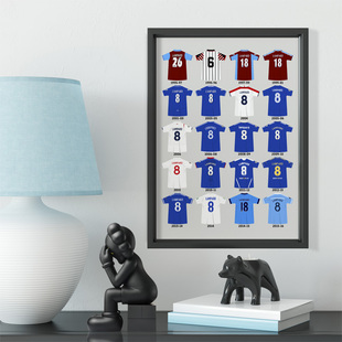 兰帕德职业生涯历史球衣相框 蓝军球迷礼物足球公园酒吧LAMPARD