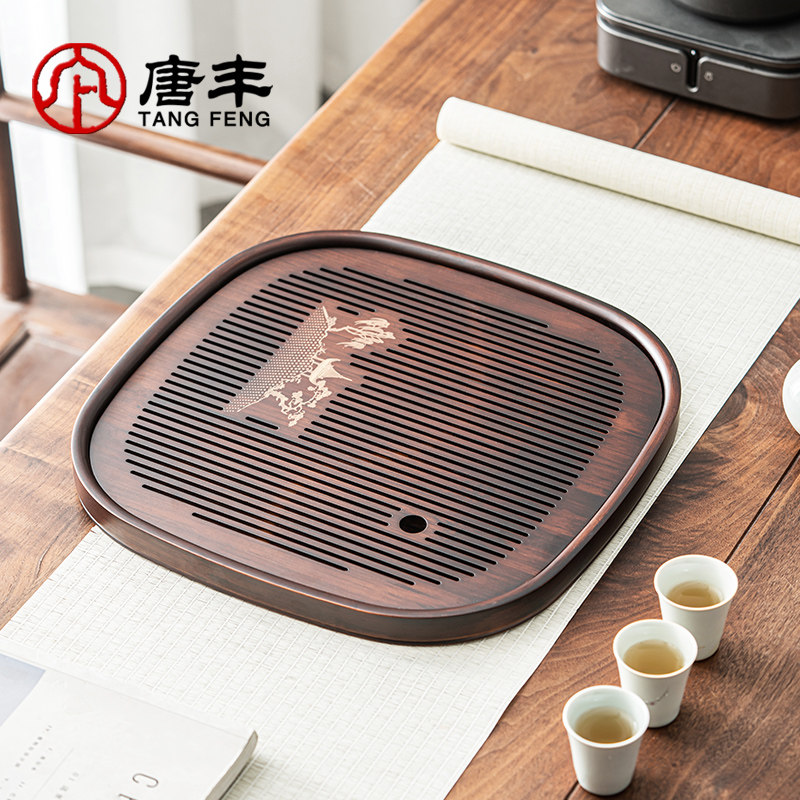 茶盘家用轻奢现代小型沥水茶台功夫茶海两人用简约干泡台托盘竹制,餐饮具,茶盘,淘宝优惠券,粉丝福利购,淘宝优惠卷