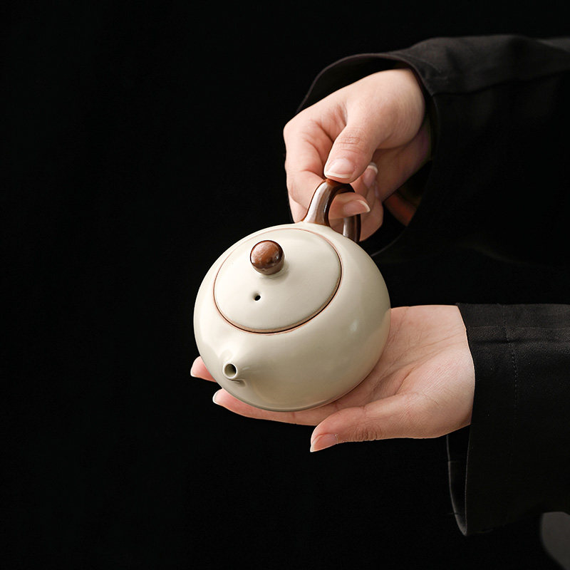 唐丰高端汝窑茶具套装家用办公简易功夫泡茶壶茶杯小套汝瓷喝茶器