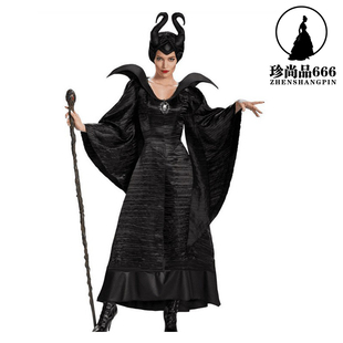 仙女教母沉睡魔咒女巫服装迪士尼裙子连衣裙爱洛公主万圣节睡美人